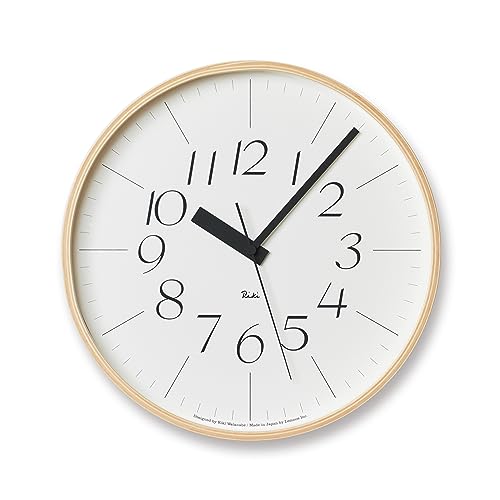 Lemnos Wanduhr Riki Clock Optima M/Designer Wanduhr ohne Tickgeräusche aus Japan/Wanduhr modern mit schleichender Sekunde/Küchenuhr, Uhr Wohnzimmer/Clock Lemnos Wanduhr Riki Clock Optima M/Designer Wanduhr ohne Tickgeräusche aus Japan/Wanduhr modern mit schleichender Sekunde/Küchenuhr, Uhr Wohnzimmer/Clock von Lemnos