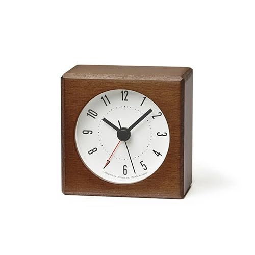 Lemnos Meteor Wecker - Analog Ohne Ticken, Reisewecker in Japanischer Qualität Aus Holz Gefertigt, Batteriebetrieben - Farbe Braun Lemnos Meteor Wecker - Analog Ohne Ticken, Reisewecker in Japanischer Qualität Aus Holz Gefertigt, Batteriebetrieben - Farbe Braun von Lemnos