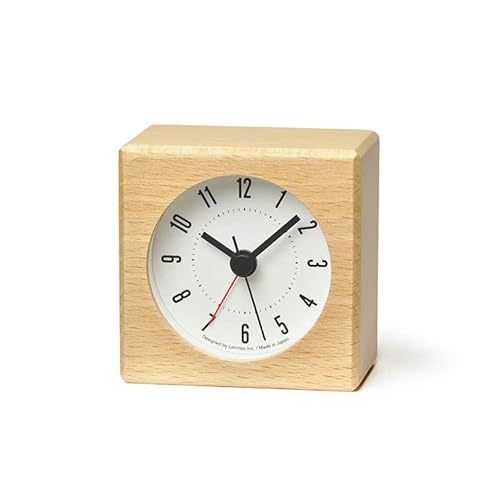 Lemnos Meteor Wecker - Analog Ohne Ticken, Reisewecker in Japanischer Qualität Aus Holz Gefertigt, Batteriebetrieben - Farbe Natur Lemnos Meteor Wecker - Analog Ohne Ticken, Reisewecker in Japanischer Qualität Aus Holz Gefertigt, Batteriebetrieben - Farbe Natur von Lemnos