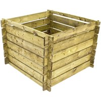 Komposter 100 x 100 x 65 cm, grün, Holzkomposter Stecksystem Komposter 100 x 100 x 65 cm, grün, Holzkomposter Stecksystem von Lemodo