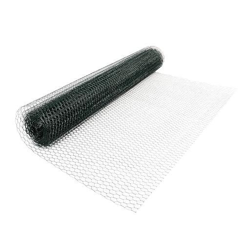 LEMODO Maschendraht-Zaun 100cm hoch, Hasendraht PVC-beschichtet, Kaninchendraht mit 13 mm Maschengröße, Wühlmausgitter aus Sechseckgeflecht, stabiler Drahtzaun, Hühnerzaun mit 10 m Länge LEMODO Maschendraht-Zaun 100cm hoch, Hasendraht PVC-beschichtet, Kaninchendraht mit 13 mm Maschengröße, Wühlmausgitter aus Sechseckgeflecht, stabiler Drahtzaun, Hühnerzaun mit 10 m Länge von Lemodo