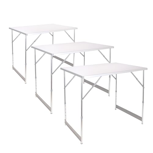 Lemodo 3-teiliger Tapeziertisch klappbar in weiß - multifunktionaler Arbeitstisch - höhenverstellbarer Mehrzwecktisch - Malertisch - Profi-Tapeziertisch bis 30 kg belastbar - 100 x 60 cm von Lemodo
