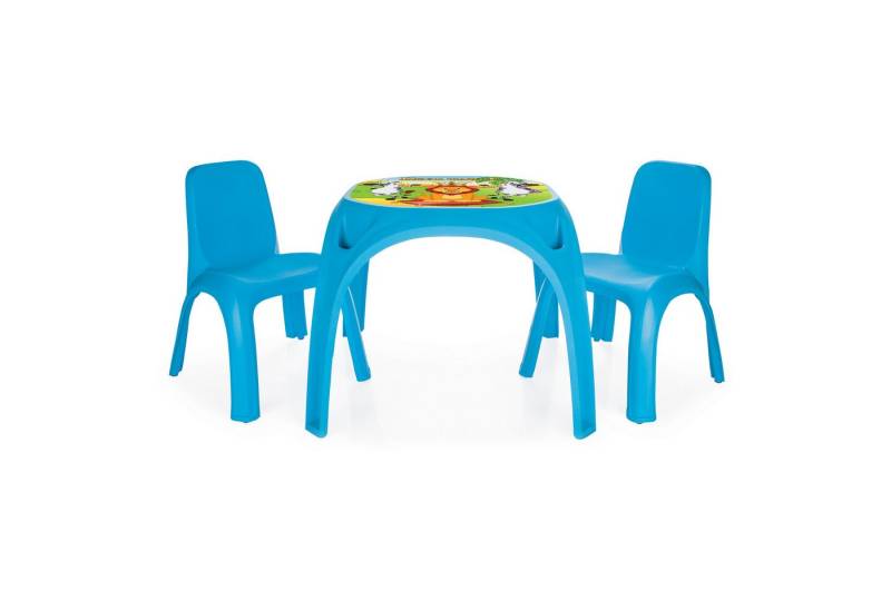 Lemodo Kindersitzgruppe Stabile Kindersitzgruppe mit 1xgroßer Tischoberfläche,2xKinderstühlen, (1 Tisch, 2 Stühle) von Lemodo