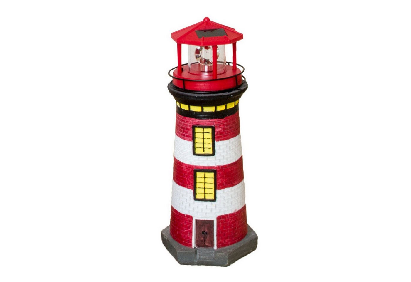 Lemodo LED-Dekofigur Solar-Leuchtturm mit rotierender Leuchte, 37 oder 83 cm hoch von Lemodo