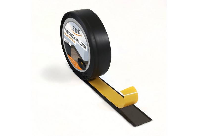 Lemodo Sockelleiste Weichsockelleiste selbstklebend, L: 500 cm, 1-St., Weichsockelleiste, Winkel, 50mm, flexibel, selbstklebend von Lemodo