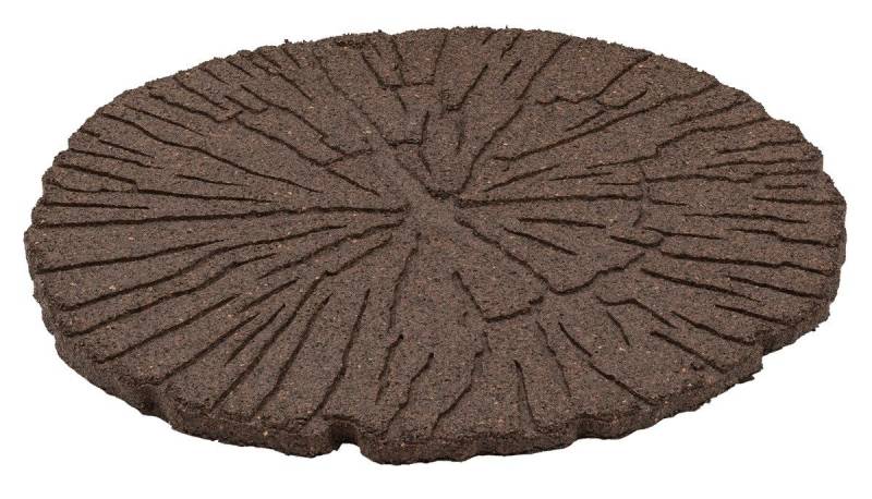 Lemodo Trittsteine Trittstein, Gartenplatte, Gehwegplatte in Baumstammoptik, 46x46 cm, 2-St., Rutschfester Untergrund, Baumstamm-Optik von Lemodo
