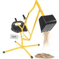 Sitzbagger aus Metall, Sandbagger mit 360º Drehung, Kinderbagger ab 3 Jahre von Lemodo