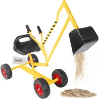 Sitzbagger aus Metall, Sandbagger mit 360º Drehung und Räder, Kinderbagger Sitzbagger aus Metall, Sandbagger mit 360º Drehung und Räder, Kinderbagger von Lemodo
