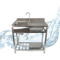 Spültisch freistehend, L 99,8 x 51,4 x 90 cm Spültisch freistehend, L 99,8 x 51,4 x 90 cm von Lemodo