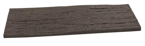 Trittstein 2 Stück, Gartenplatte Bahnschwelle, Gehwegplatte, Beetplatte, Laufplatte aus Gummi, 60 x 25 x 1,7 cm von Lemodo