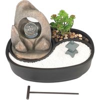Zimmerbrunnen mit LED-Beleuchtung, Dekobrunnen Felsenbogen für die Wohnung von Lemodo