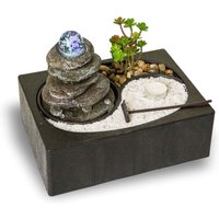Zimmerbrunnen mit LED-Beleuchtung, Feng Shui Dekobrunnen mit Yin Yang Felsengarten für die Wohnung Zimmerbrunnen mit LED-Beleuchtung, Feng Shui Dekobrunnen mit Yin Yang Felsengarten für die Wohnung von Lemodo