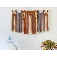 Boho-Makramee-Wandbehang, Makramee-Wandbehang, Individuelle Wand-Makramee, Handgefertigte Makramee-Wandbehang-Geschenke, Makramee-Wandkunst Für von LemonLeafMacrame