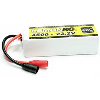 LemonRC Modellbau-Akkupack (LiPo) 22.2V 4500 mAh Zellen-Zahl: 6 60 C Softcase AS150 von LemonRC