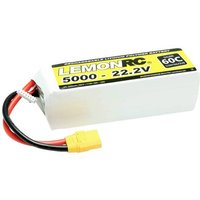 LemonRC Modellbau-Akkupack (LiPo) 22.2V 5000 mAh Zellen-Zahl: 6 60 C Softcase XT90 von LemonRC