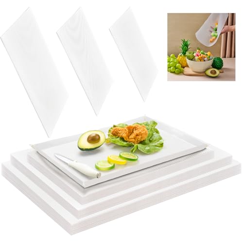 LemonRoad Einweg-Schneidebretter, flexible Kunststoff-Schneidematten, tragbar, große Schneidebretter für Küche, Kochen, Reisen, Camping, Grillen, 30 Stück, 31 x 30 cm, 33 x 24 cm von LemonRoad