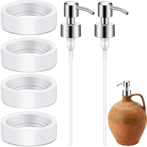 LemonRoad Fädelwerkzeug und Spender-Set, Fadenschneider für Töpferei mit Toneinfädelwerkzeugen für Seifenspender, Keramik, einheitliche Fäden (weiß), 4-teilig von LemonRoad