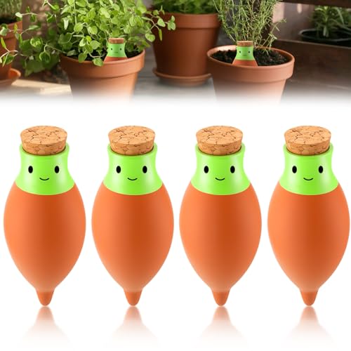 LemonRoad Ollas Pflanzen-Bewässerungskugeln, selbstbewässernder Pflanzeinsatz, Terrakotta-Bewässerungsspieß, Ton, Pflanzgefäß, Bewässerungsgerät für drinnen und draußen, mit 2 Wochen, einfach zu LemonRoad Ollas Pflanzen-Bewässerungskugeln, selbstbewässernder Pflanzeinsatz, Terrakotta-Bewässerungsspieß, Ton, Pflanzgefäß, Bewässerungsgerät für drinnen und draußen, mit 2 Wochen, einfach zu von LemonRoad