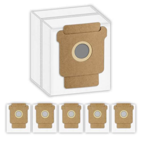 6 Stück Roomba 104/ Q0520 Ersatz-Staubbeutel für iRobot Roomba 104/105 Combo, Roomba Staubsauger 2 Essential Roboter mit AutoEmpty Dock, Plus 405 Combo, Plus 505 Combo, Max 705 Vac Staubsaugerbeutel von LemonRunRun