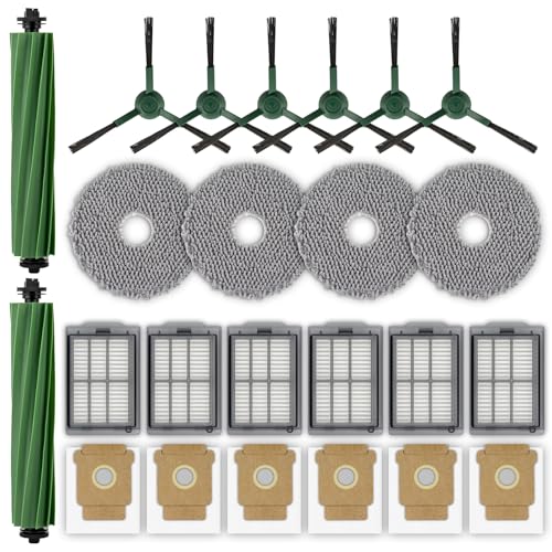 (24 Stück) Roomba Plus 505 Combo Ersatzteile für iRobot Roomba Plus 505 Combo Roboter/Plus 405 Combo Roboterstaubsauger, 2 Bürstenrollen, 6 Staubbeutel, 4 Wischpads, 6 Seitenbürsten, 6 HEPA-Filter (24 Stück) Roomba Plus 505 Combo Ersatzteile für iRobot Roomba Plus 505 Combo Roboter/Plus 405 Combo Roboterstaubsauger, 2 Bürstenrollen, 6 Staubbeutel, 4 Wischpads, 6 Seitenbürsten, 6 HEPA-Filter von LemonRunRun