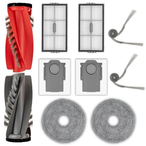 Saros 10R Ersatz-HEPA-Filter, kompatibel mit Roborock Saros 10R Roboter-Staubsauger, Filter-Set, Ersatzteile, Filterzubehör-Set (Saros 10R Zubehör-Set (10 Stück), 5 Stück von LemonRunRun