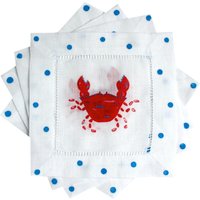 Beach Crab Cocktail-Servietten Beach Crab Cocktail-Servietten von LemondaisyDesign