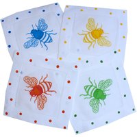 Honig Biene Leinen Cocktail Servietten Garten Geschenk Hostess Honig Biene Leinen Cocktail Servietten Garten Geschenk Hostess von LemondaisyDesign