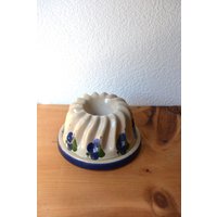 Vintage Gugelhupfform Aus Keramik - Handbemalte Gugelhupf von LemoniVintage