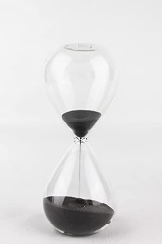 Lemonti Timeless Sanduhr aus Glas | 30 Minuten in Schwarz | auch in 10/15/30/45/60 min | als Dekoration für das Büro, Küche sowie Zeitangabe für Kinder… Lemonti Timeless Sanduhr aus Glas | 30 Minuten in Schwarz | auch in 10/15/30/45/60 min | als Dekoration für das Büro, Küche sowie Zeitangabe für Kinder… von Lemonti Timeless