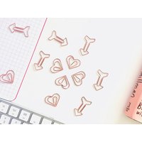 Niedliche Herz Und Pfeil Papierklammern - Kawaii Buchmarkierer Seitenmarker Schulbedarf Bürobedarf 6Er Pack 3 Sets von Lemontic