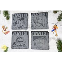 One Piece Untersetzer-Set, Anime Geschenk von LemontreeDekoliebe