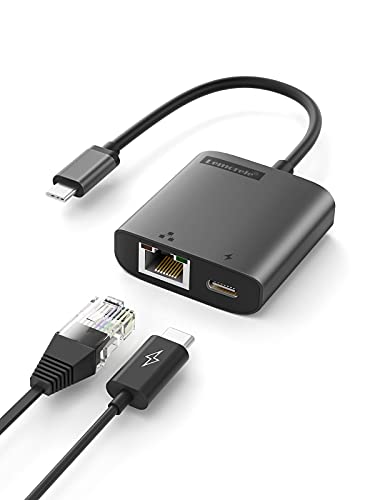 Lemorele USB C zu Ethernet Adapter mit Aufladen, USB C auf RJ45 Gigabit Ethernet LAN Netzwerkadapter mit PD 3.0 USB-C Ethernet Adapter, für MacBook Pro (TC35) Lemorele USB C zu Ethernet Adapter mit Aufladen, USB C auf RJ45 Gigabit Ethernet LAN Netzwerkadapter mit PD 3.0 USB-C Ethernet Adapter, für MacBook Pro (TC35) von Lemorele