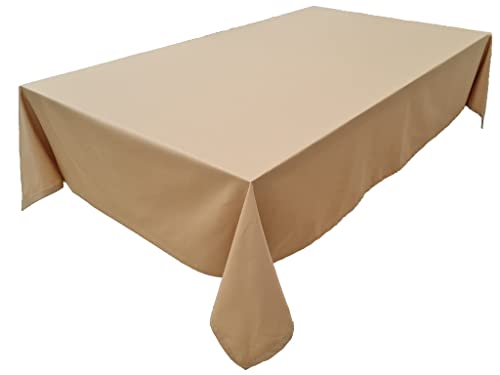 Hochwertige Tischdecke Tischwäsche aus 100% Baumwolle Kollektion Konzept, Farbe & Größe wählbar (Tischdecke - 120x160cm, Camel) von Lemos Home