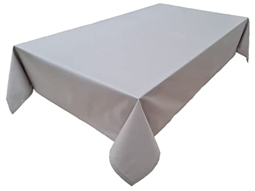 Hochwertige Tischdecke Tischwäsche aus 100% Baumwolle Kollektion Konzept, Farbe & Größe wählbar (Tischdecke - 150x350cm, Lichtgrau) von Lemos Home