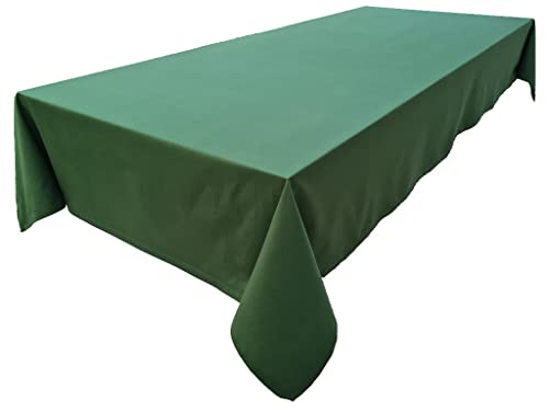 Hochwertige Tischdecke Tischwäsche aus 100% Baumwolle Kollektion Konzept, Farbe & Größe wählbar (Tischdecke - Rund Ø 100cm, Olivgrün) von Lemos Home