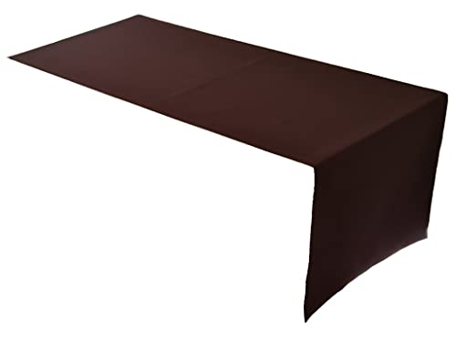 Lemos Home Hochwertiger Tischläufer Tischwäsche aus 100% Baumwolle Kollektion Konzept, Farbe & Größe wählbar (Tischläufer - 30x100cm, Chocolate) von Lemos Home