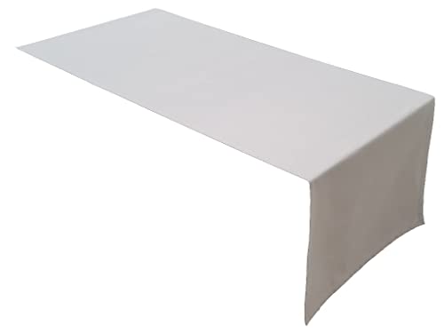 Lemos Home Hochwertiger Tischläufer Tischwäsche aus 100% Baumwolle Kollektion Konzept, Farbe & Größe wählbar (Tischläufer - 30x100cm, Lichtgrau) von Lemos Home