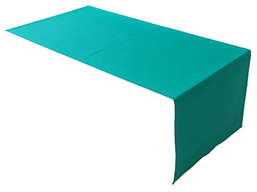 Lemos Home Hochwertiger Tischläufer Tischwäsche aus 100% Baumwolle Kollektion Konzept, Farbe & Größe wählbar (Tischläufer - 30x100cm, Smaragdgrün) von Lemos Home