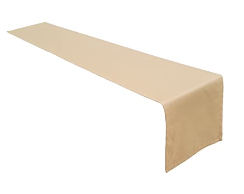 Lemos Home Hochwertiger Tischläufer Tischwäsche aus 100% Baumwolle Kollektion Konzept, Farbe & Größe wählbar (Tischläufer - 40x180cm, Camel) von Lemos Home