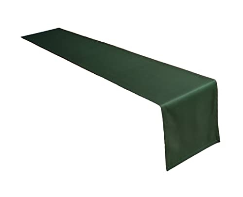 Lemos Home Hochwertiger Tischläufer Tischwäsche aus 100% Baumwolle Kollektion Konzept, Farbe & Größe wählbar (Tischläufer - 40x180cm, Olivgrün) von Lemos Home