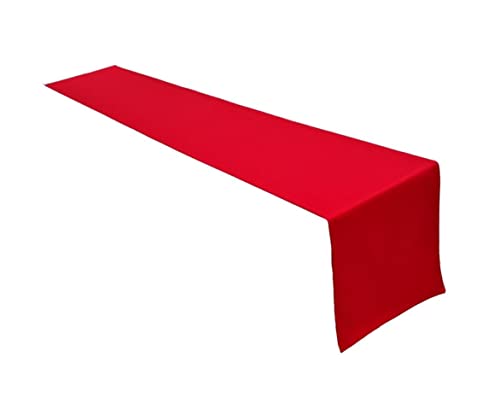 Lemos Home Hochwertiger Tischläufer Tischwäsche aus 100% Baumwolle Kollektion Konzept, Farbe & Größe wählbar (Tischläufer - 40x180cm, Rot) von Lemos Home