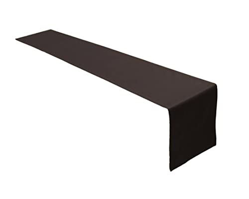 Lemos Home Hochwertiger Tischläufer Tischwäsche aus 100% Baumwolle Kollektion Konzept, Farbe & Größe wählbar (Tischläufer - 40x200cm, Chocolat) von Lemos Home