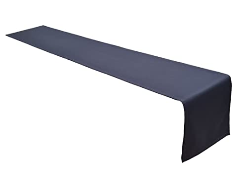 Lemos Home Hochwertiger Tischläufer Tischwäsche aus 100% Baumwolle Kollektion Konzept, Farbe & Größe wählbar (Tischläufer - 40x250cm, Anthrazit) von Lemos Home