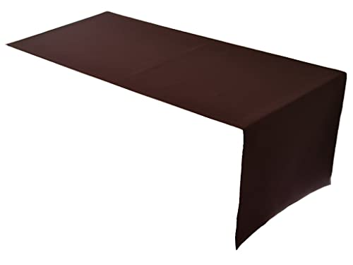 Lemos Home Hochwertiger Tischläufer Tischwäsche aus 100% Baumwolle Kollektion Konzept, Farbe & Größe wählbar (Tischläufer - 45x120cm, Chocolate) von Lemos Home