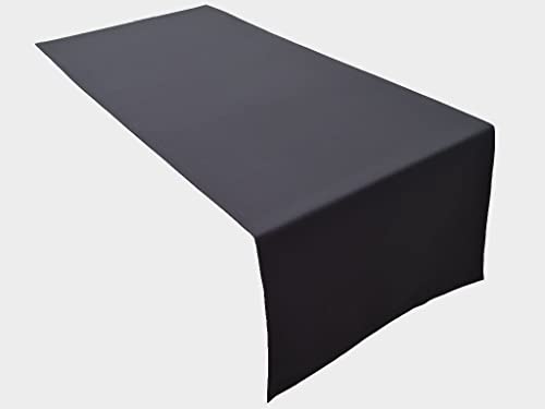 Lemos Home Hochwertiger Tischläufer Tischwäsche aus 100% Baumwolle Kollektion Konzept, Farbe & Größe wählbar (Tischläufer - 45x150cm, Anthrazit) von Lemos Home
