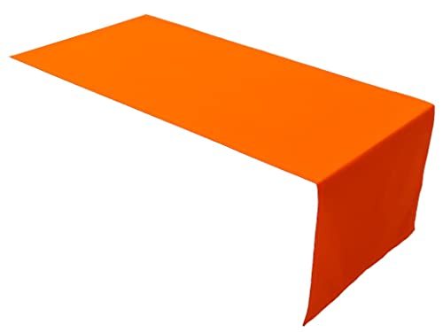 Lemos Home Hochwertiger Tischläufer Tischwäsche aus 100% Baumwolle Kollektion Konzept, Farbe & Größe wählbar (Tischläufer - 45x150cm, Orange) von Lemos Home