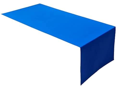 Lemos Home Hochwertiger Tischläufer Tischwäsche aus 100% Baumwolle Kollektion Konzept, Farbe & Größe wählbar (Tischläufer - 45x150cm, Royalblau) von Lemos Home