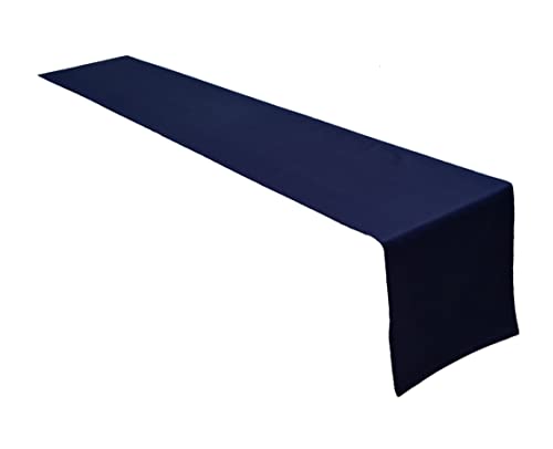 Lemos Home Hochwertiger Tischläufer Tischwäsche aus 100% Baumwolle Kollektion Konzept, Farbe & Größe wählbar (Tischläufer - 40x250cm, Marineblau) von Lemos Home