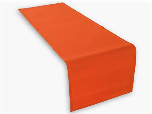 Hochwertiger Tischläufer aus Baumwolle. Tischtuch, Tischdecke. Große Auswahl an Farben. (Orange) von Lemos Home
