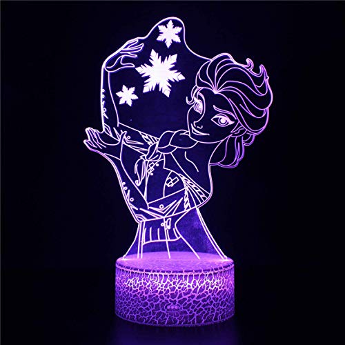 Nachtlicht 3D LED optische Täuschung Lampe Die Eiskönigin Elsa Kinder Nacht Licht 16 Farbwechsel Modellierung Baby Schlafleuchten Visual Anime USB Tischlampe Nachtlicht 3D LED optische Täuschung Lampe Die Eiskönigin Elsa Kinder Nacht Licht 16 Farbwechsel Modellierung Baby Schlafleuchten Visual Anime USB Tischlampe von Lempefe